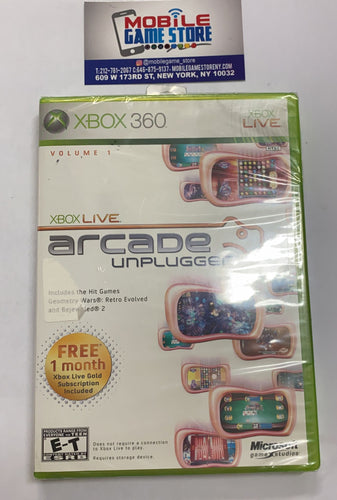 Arcade unplugged Xbox 360 ore-owned