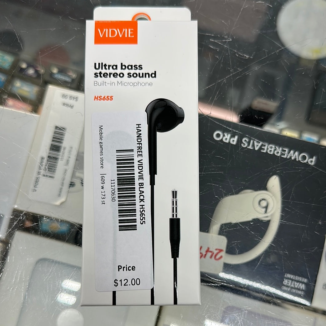 Handfree Vidvie Black HS655