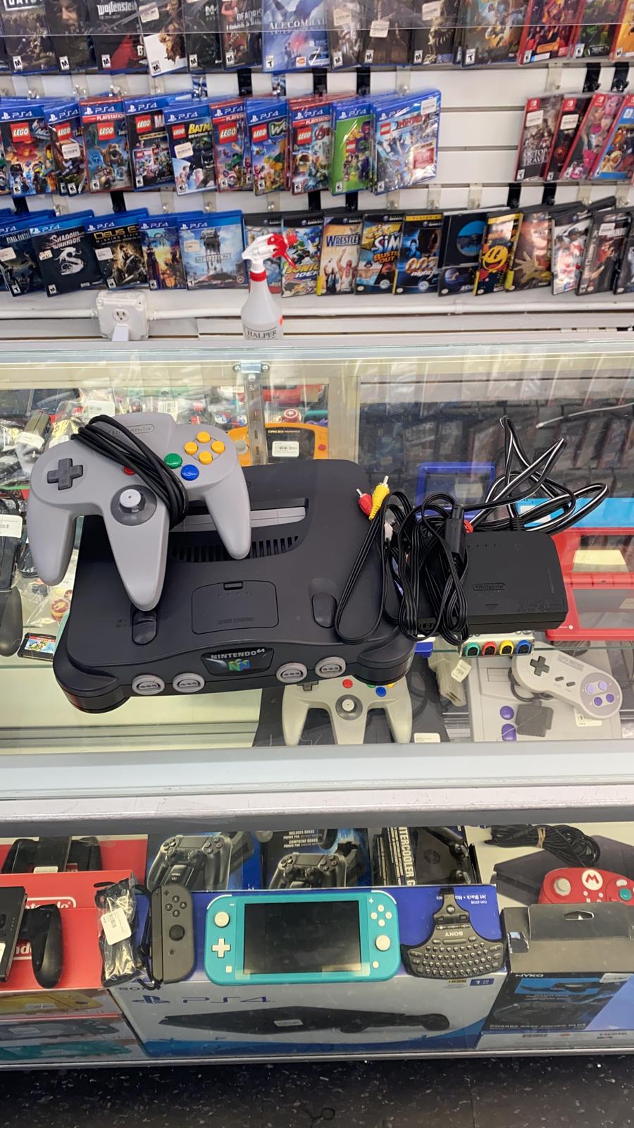 NINTENDO 64 BLACK CONSOLE(PRE-OWNED)
