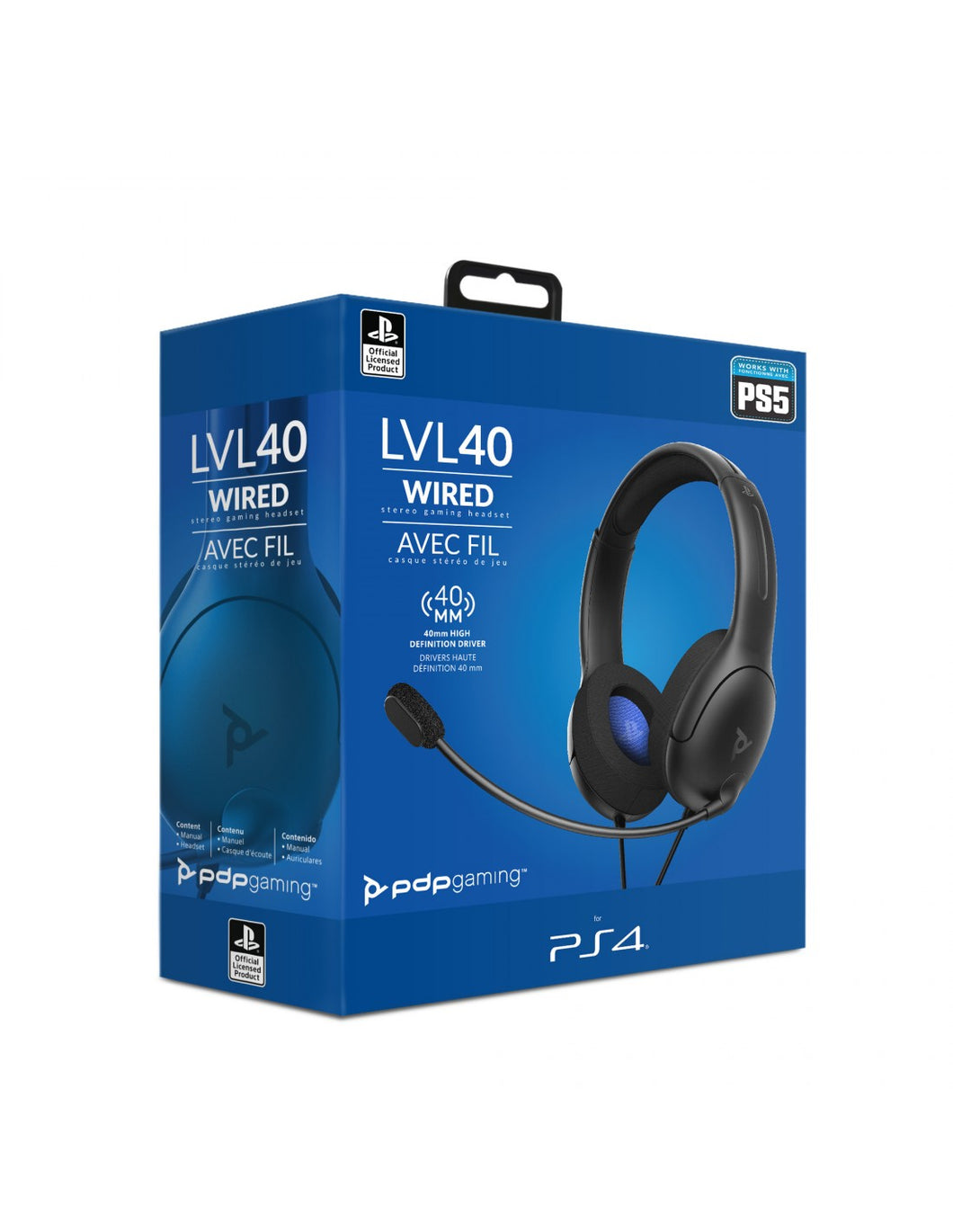 PS4 - LVL40 Wired Auricular Gaming Licenciado (PS4/5)