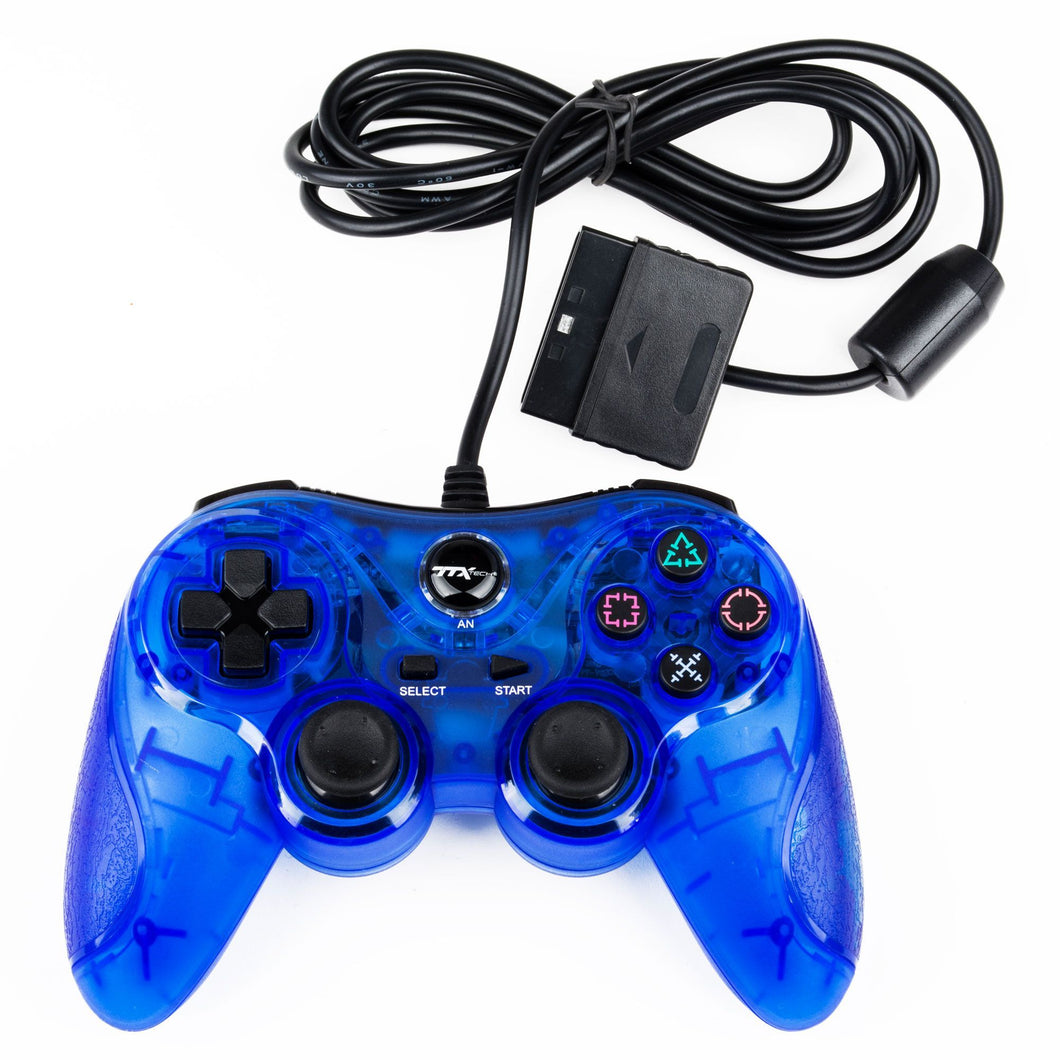 Wired blue controller ps1/Ps2