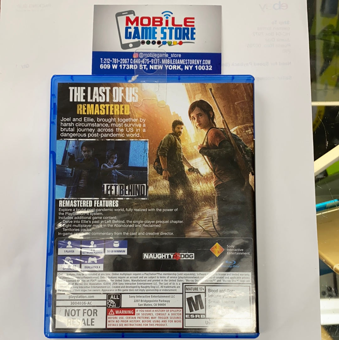 The Last of Us Remastered (pre-owned)