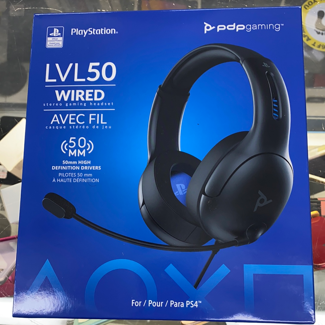 Wired headset  Black LVL50 Ps4