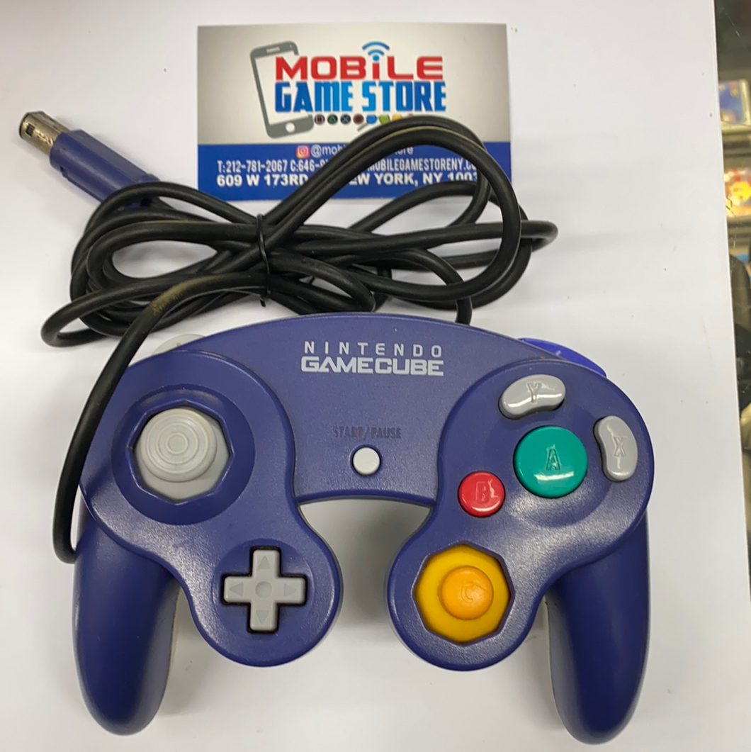 GameCube controller clear purple