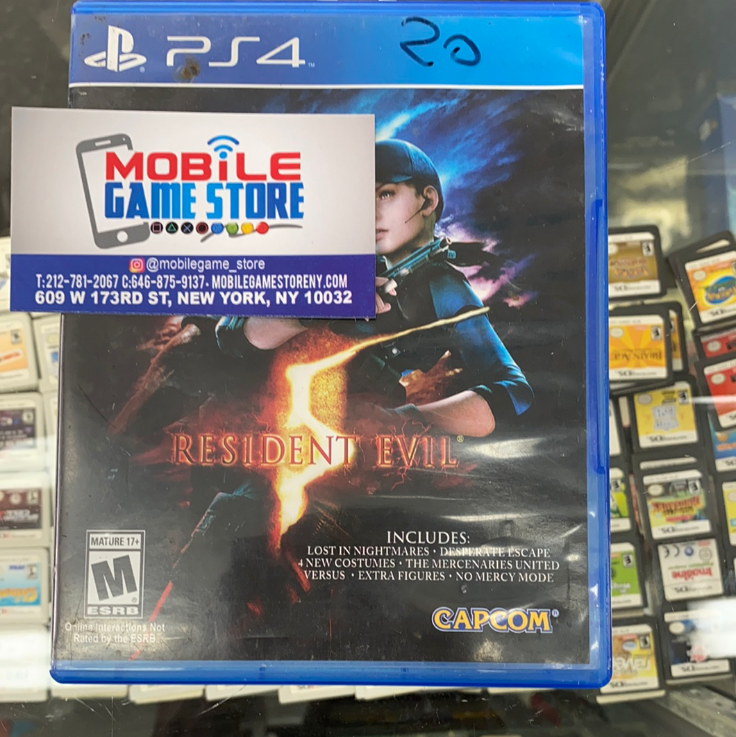 Resident Evil 5 ps4 pre-owned