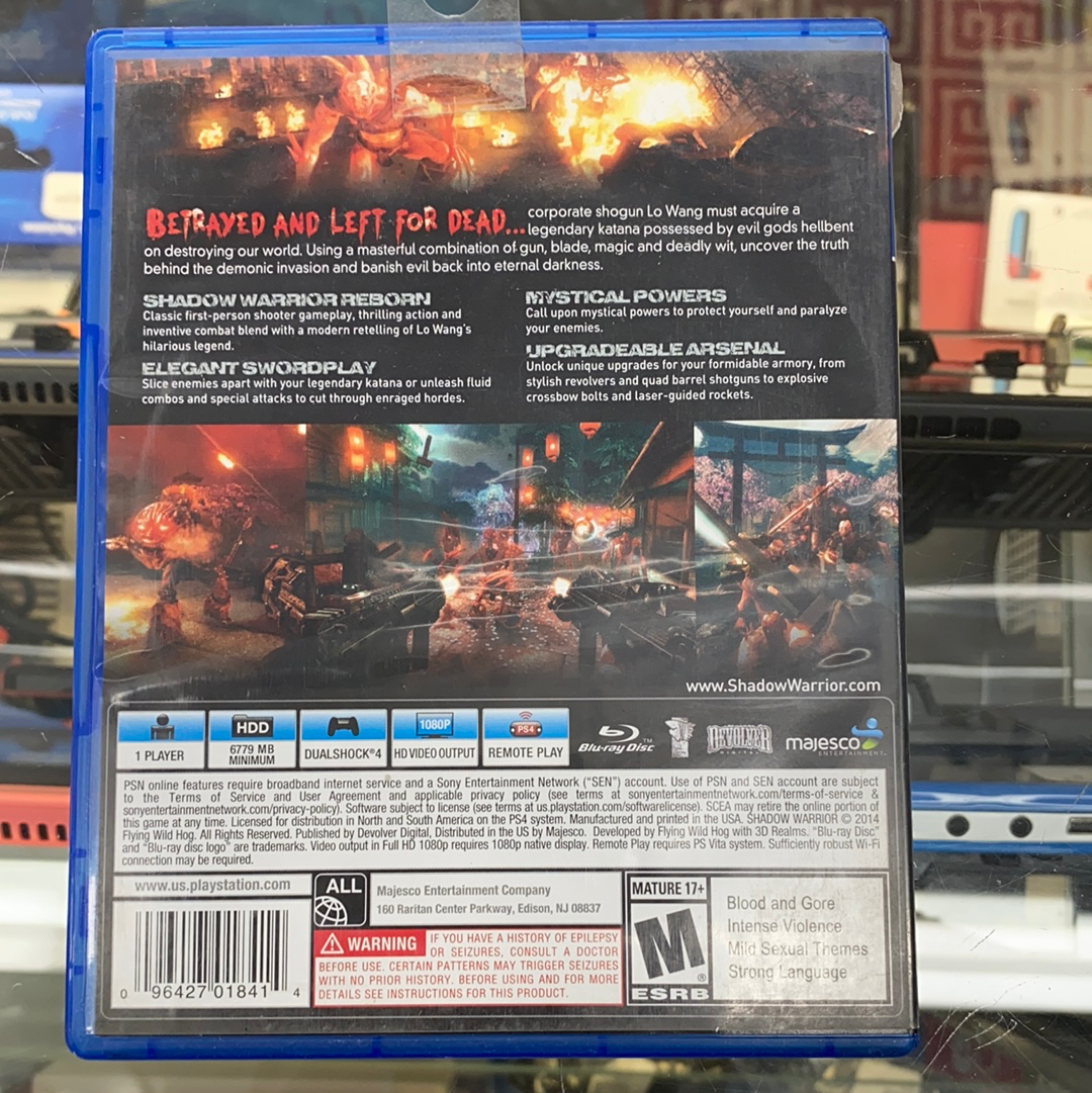 Shadow Warrior ps4 Pre-owned