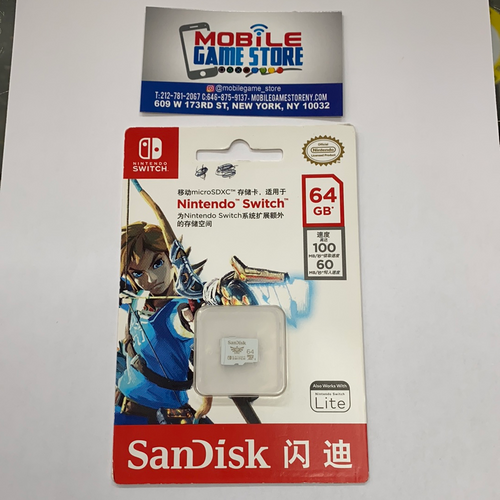 64GB Sandisk SD Card Nintendo Switch
