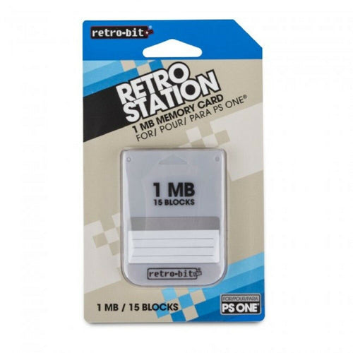 PS1 1MB Memory Card Brand New SEALED By Retro-Bit