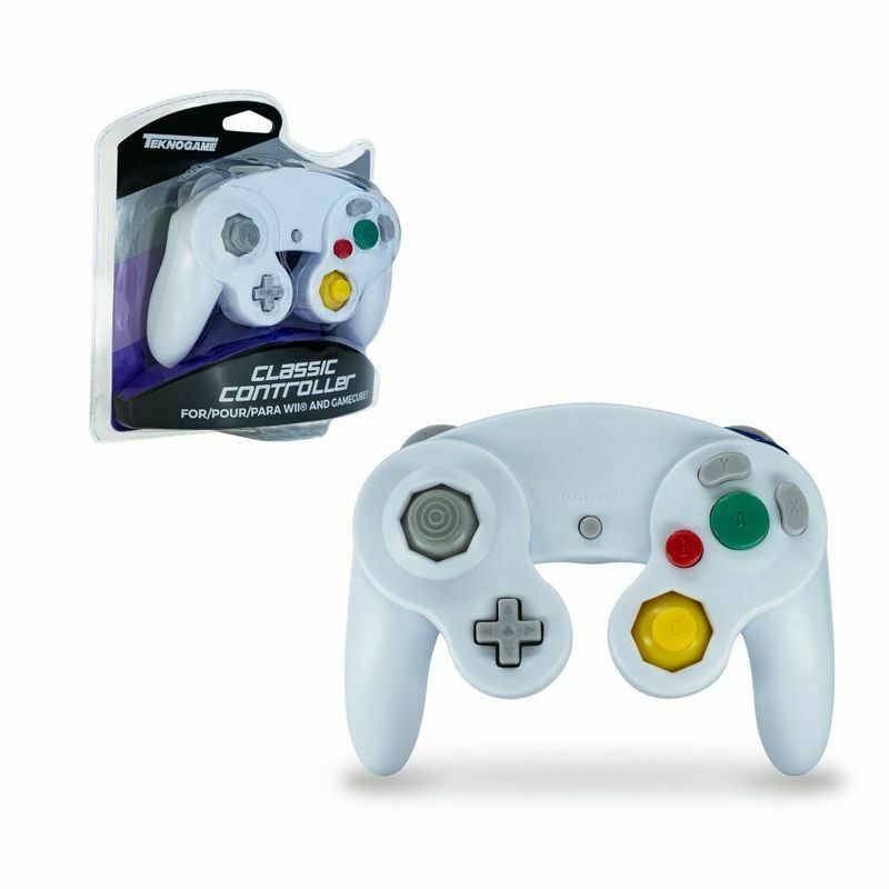 White GCN Wired Gamepad Controller For Nintendo Gamecube/Wii U/Wii Console