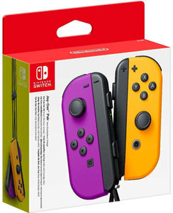 Joy Con Controllers - Nintendo Switch - Neon Purple/Neon Orange