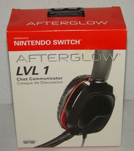 Nintendo Switch Afterglow Lvl 1 Chat Communicator Wired Headset
